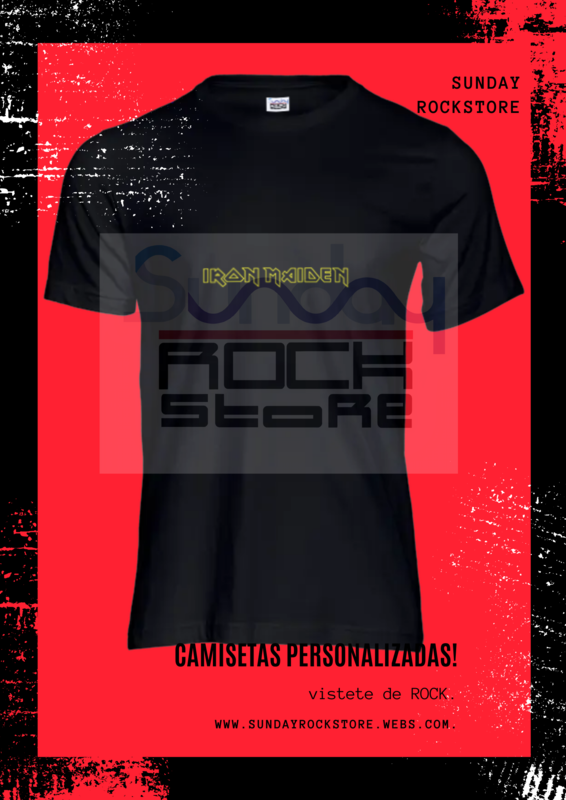 Camisetas. Bandas de Rock