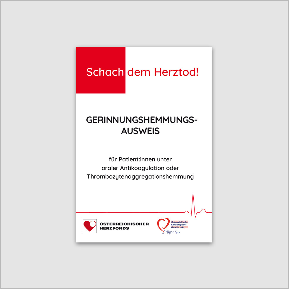 Gerinnungshemmungs-Ausweis