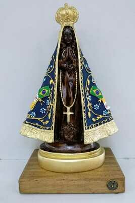 Nossa Senhora Aparecida (Gesso Base Madeira)