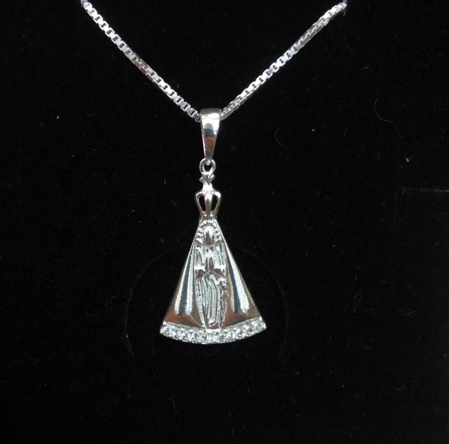Gargantilha Nossa Senhora Aparecida  ( PRATA 925 )