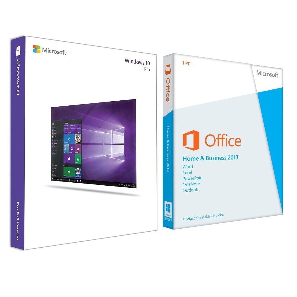 WINDOWS 10 PROFESSIONAL + MS OFFICE 2013 HOME AND BUSINESS KOMBO