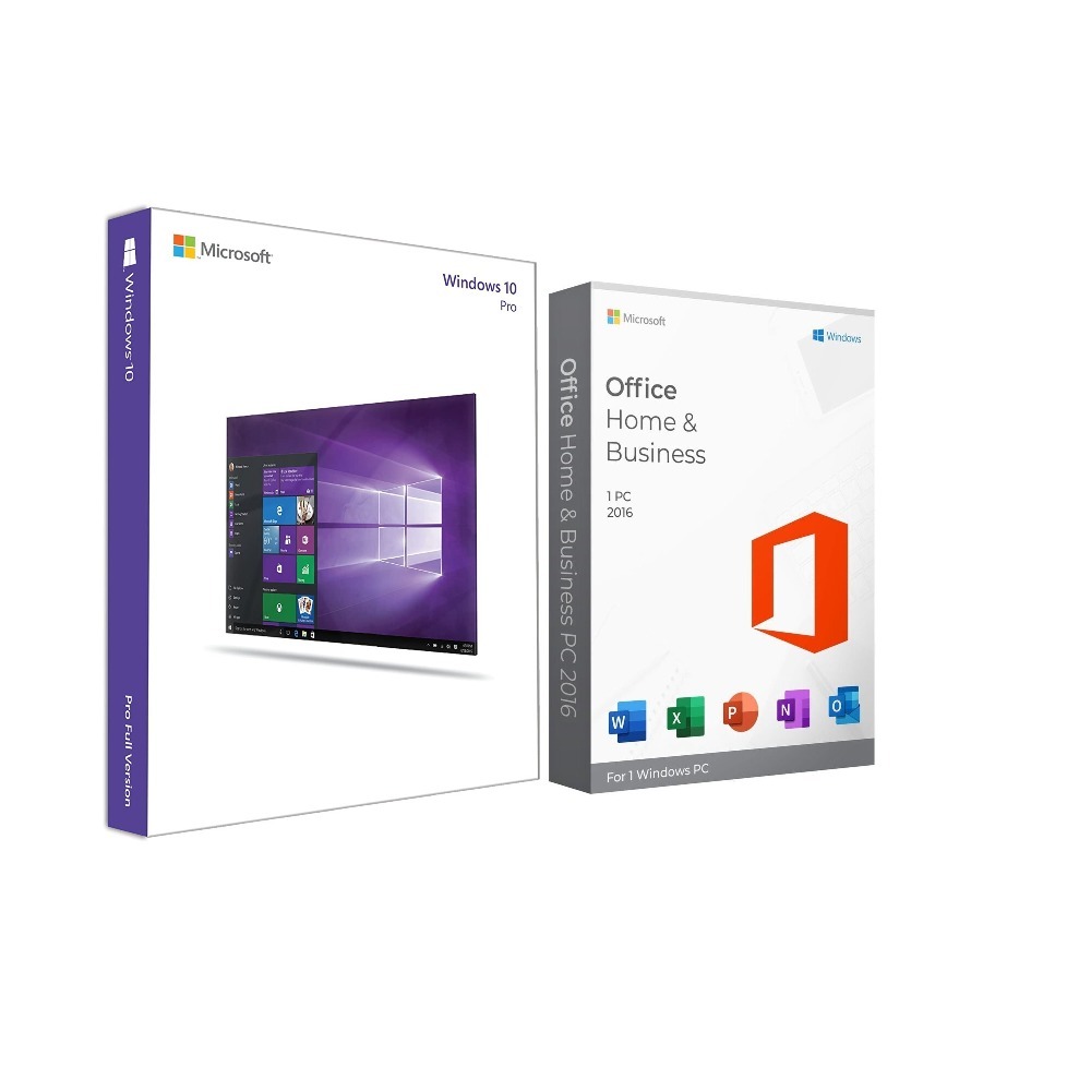 WINDOWS 10 PROFESSIONAL + MS OFFICE 2016 HOME AND BUSINESS KOMBO