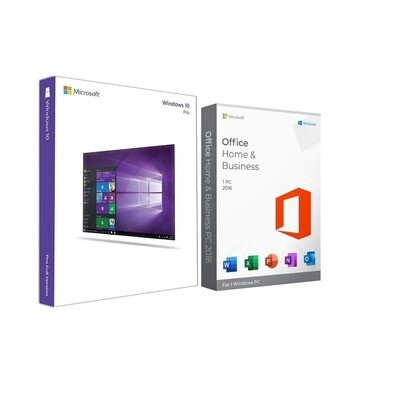 WINDOWS 10 PROFESSIONAL + MS OFFICE 2016 HOME AND BUSINESS KOMBO