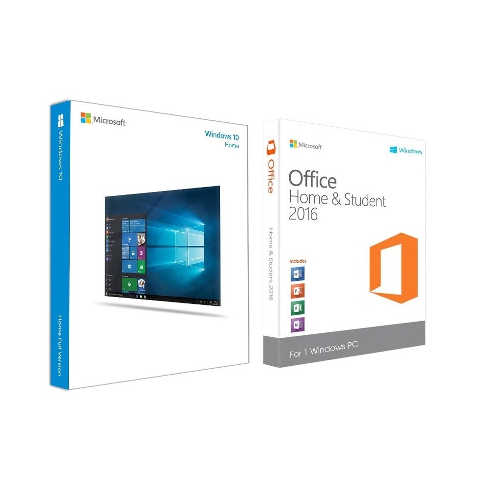 WINDOWS 10 HOME + MS OFFICE 2016 HOME AND STUDENT KOMBO