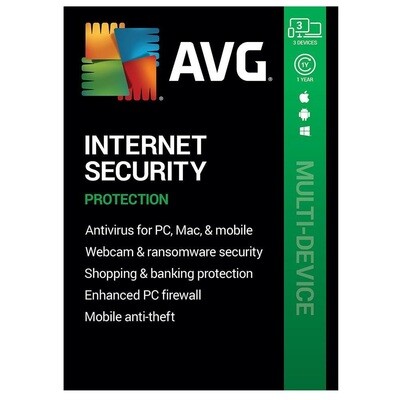 AVG Internet Security - 3 uređaja 1 godina