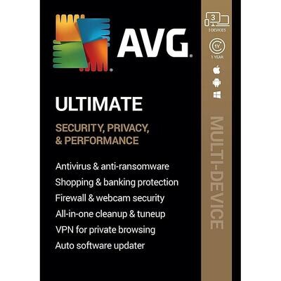 AVG Ultimate - 3 uređaja 1 godina