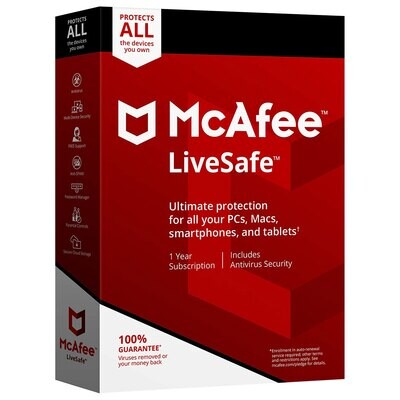 McAfee LiveSafe - 1 uređaj 1 godina