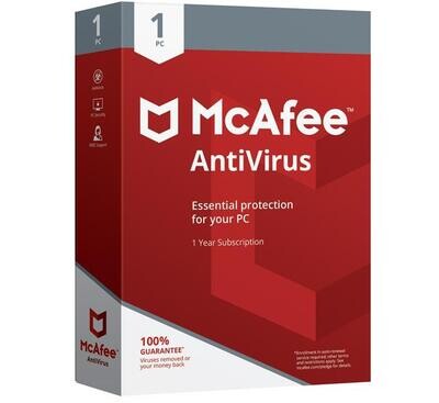 McAfee AntiVirus - 1 uređaj 1 godina