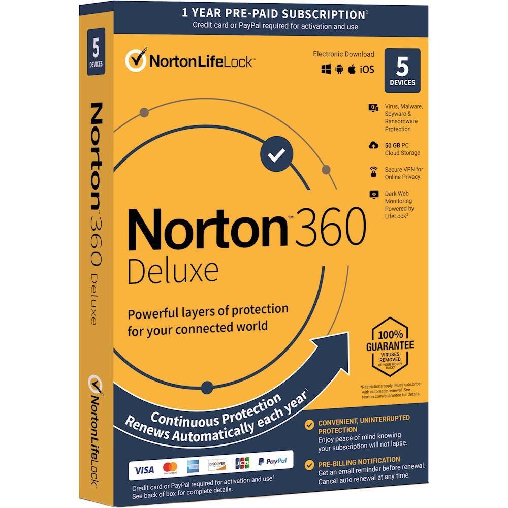 Norton 360 Deluxe - 5 uređaja 1 godina