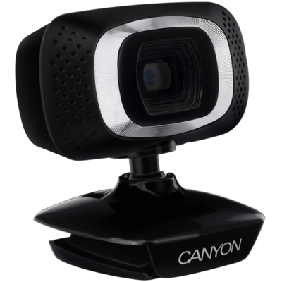 CANYON C3 720P HD webcam with USB2.0. connector, 360° rotary view scope, 1.0Mega pixels, Resolution 1280*720