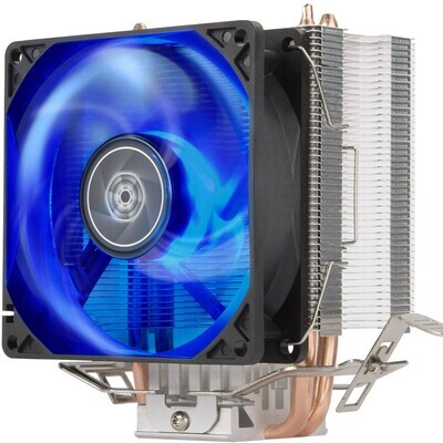 SilverStone SST-KR03 Kryton CPU Cooler, Silent hydraulic bearing 92mm blue LED fan, Intel LGA 775/115x/1200/1366 AMD Socket AM4/AM3/AM2/FM2/FM1
