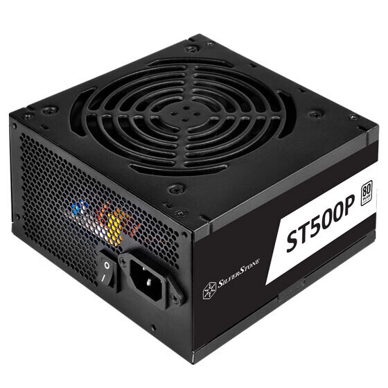 SilverStone Strider PLUS 230V Series, 500W ATX PC Power Supply, 80 Plus,  Low Noise 120mm Fan