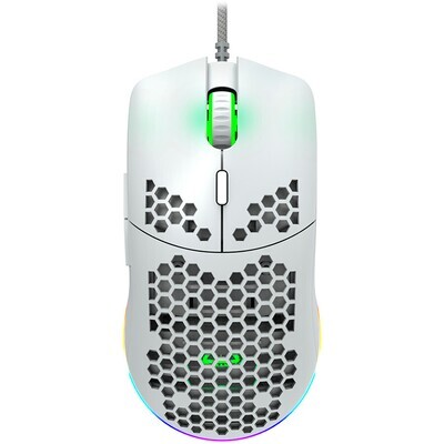 CANYON,Gaming Mouse with 7 programmable buttons, Pixart 3519 optical sensor, 4 levels of DPI and up to 4200, 5 million times key life, white