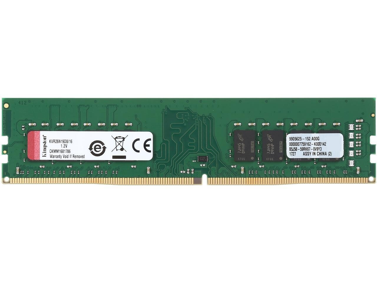 KINGSTON 16GB 2666MHz DDR4 Non-ECC CL19 DIMM