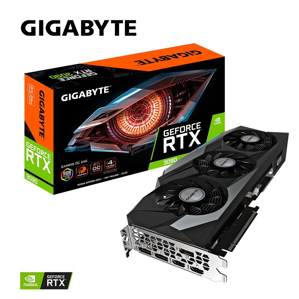 Gigabyte GeForce RTX 3090 Gaming OC 24G, 24576 MB GDDR6X