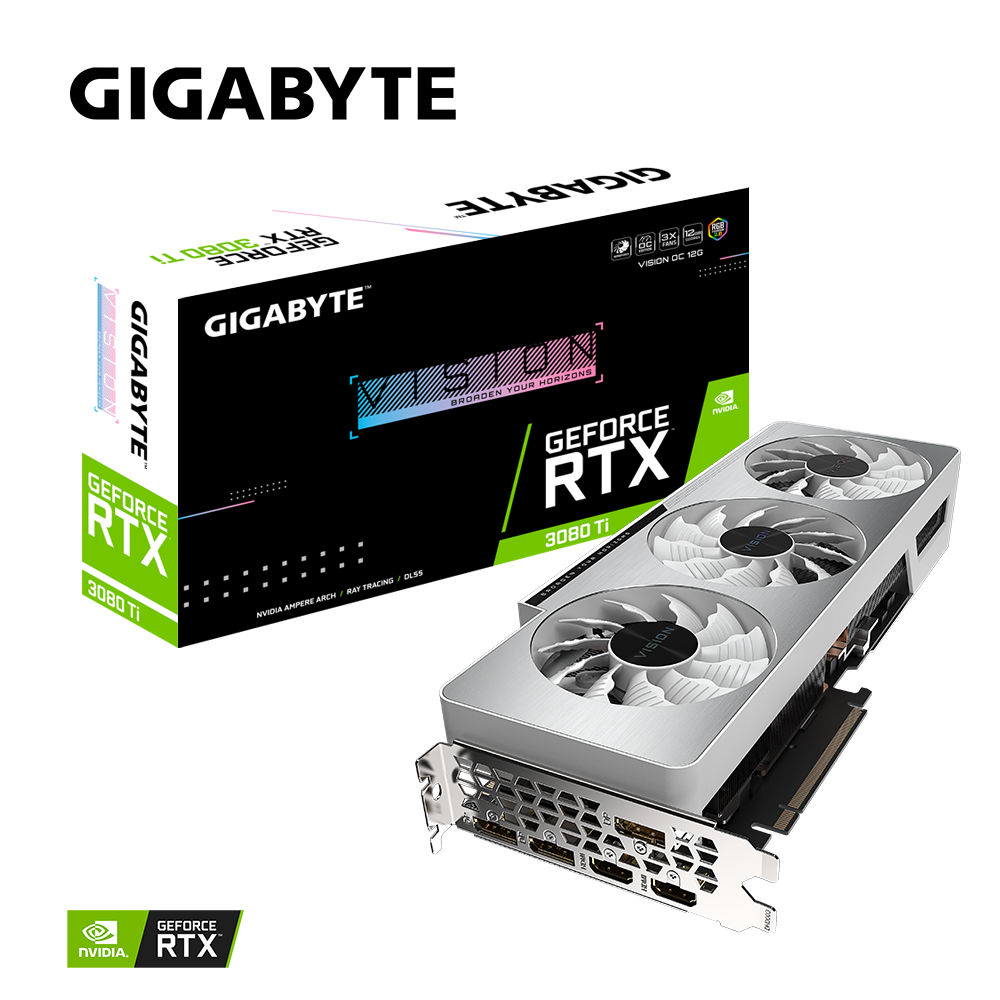 Gigabyte GeForce RTX 3080 Ti Vision OC 12G LHR, 12288 MB GDDR6X