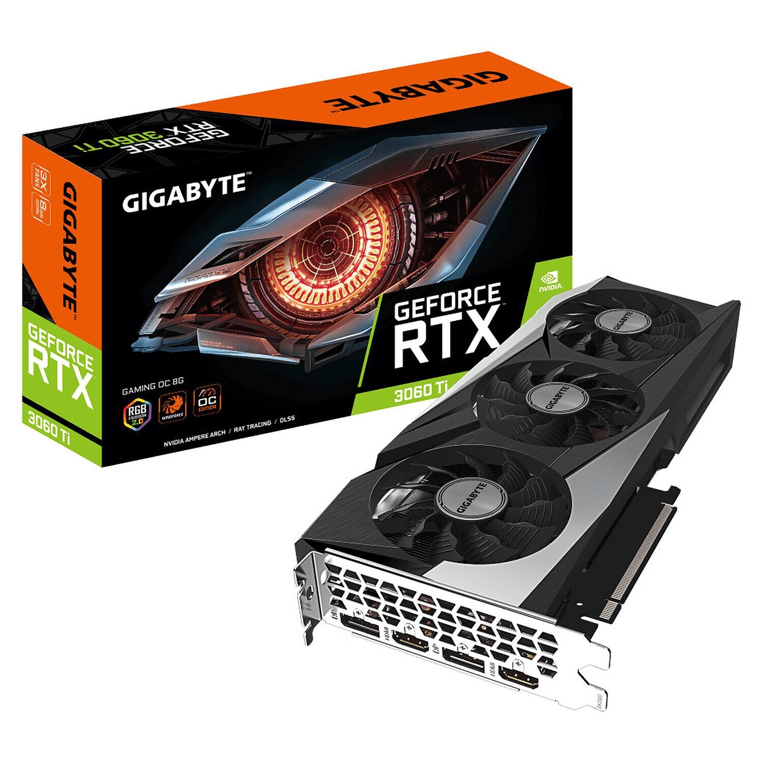 Gigabyte GeForce RTX 3060 Ti Gaming OC 8G LHR, 8GB GDDR6