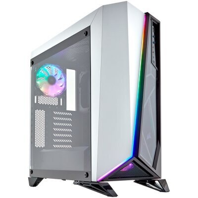 CORSAIR Carbide Series SPEC-OMEGA RGB Mid-Tower Tempered Glass Gaming Case — White