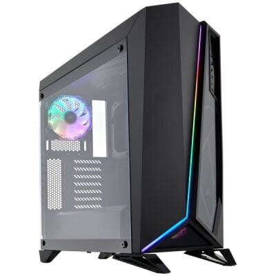 Corsair Carbide Series SPEC-OMEGA RGB Mid-Tower Tempered Glass Gaming Case, Black