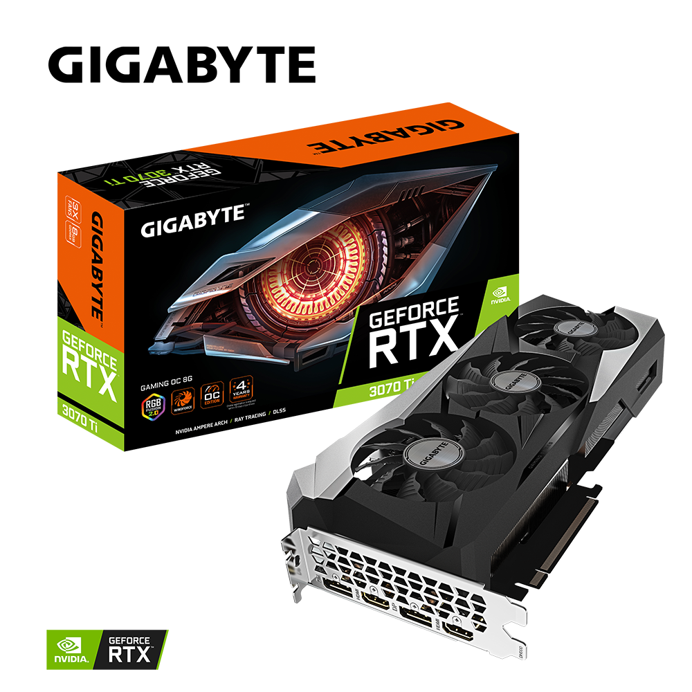 Gigabyte GeForce RTX 3070 Ti Gaming OC 8G LHR, 8GB GDDR6X