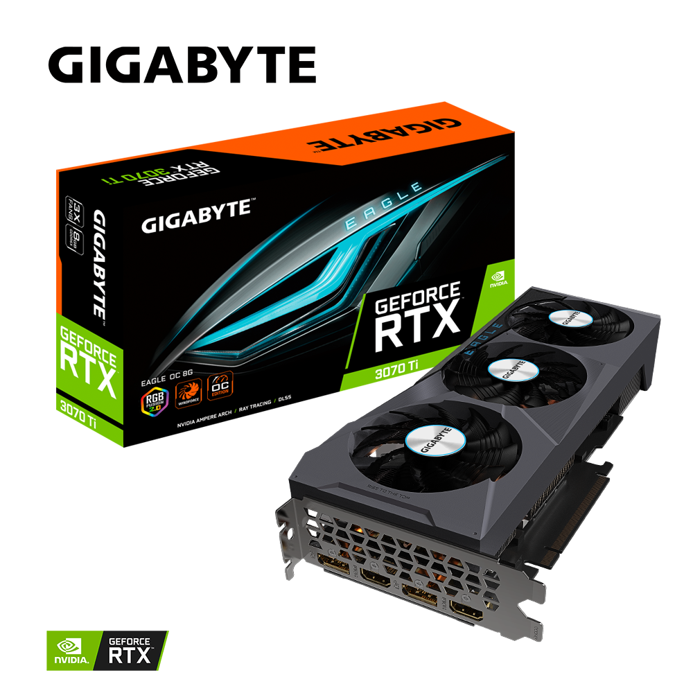 Gigabyte GeForce RTX 3070 Ti Eagle OC 8G LHR, 8GB GDDR6X