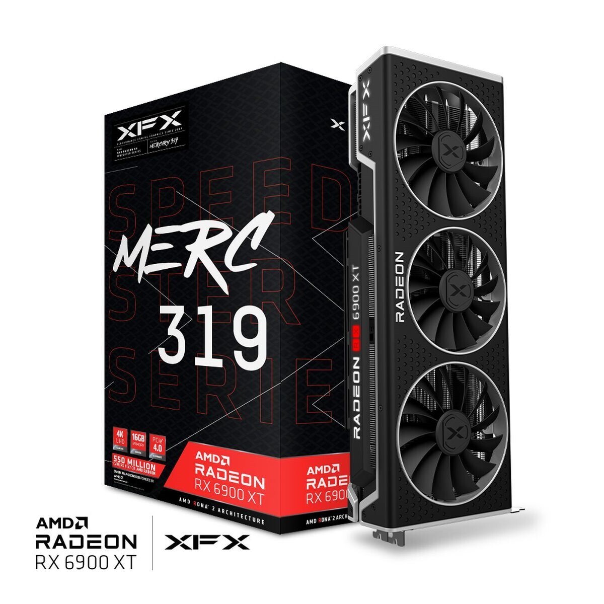 XFX SPEEDSTER MERC 319 AMD Radeon RX 6900 XT BLACK, 16GB GDDR6