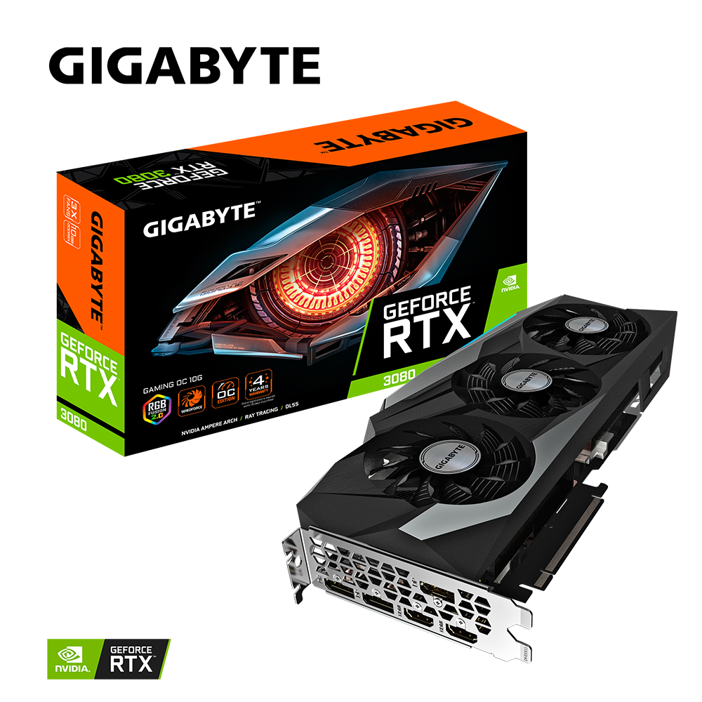 Gigabyte GeForce RTX 3080 Gaming OC 10G LHR, 10GB GDDR6X