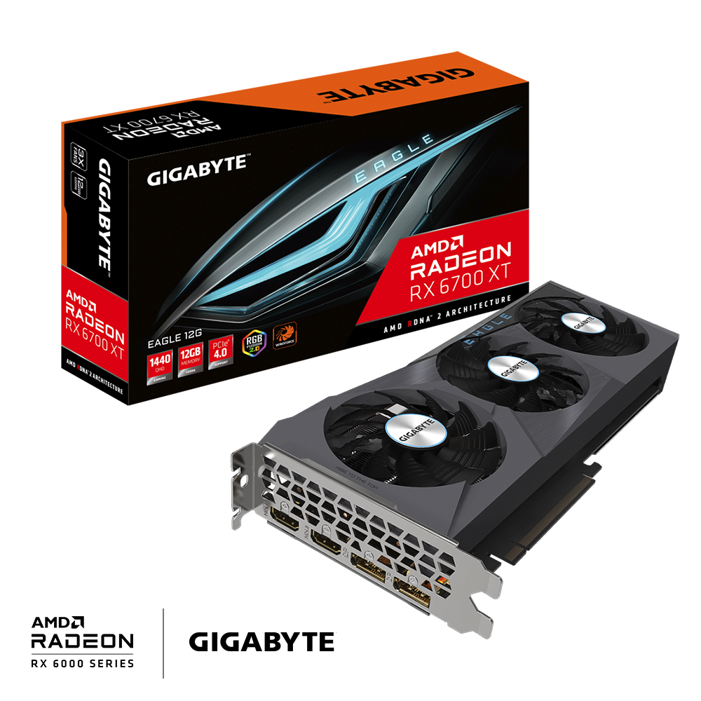 Gigabyte Radeon RX 6700 XT Eagle 12G, 12GB GDDR6