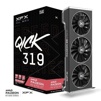 XFX SPEEDSTER QICK 319 AMD Radeon RX 6750 XT, 12GB GDDR6