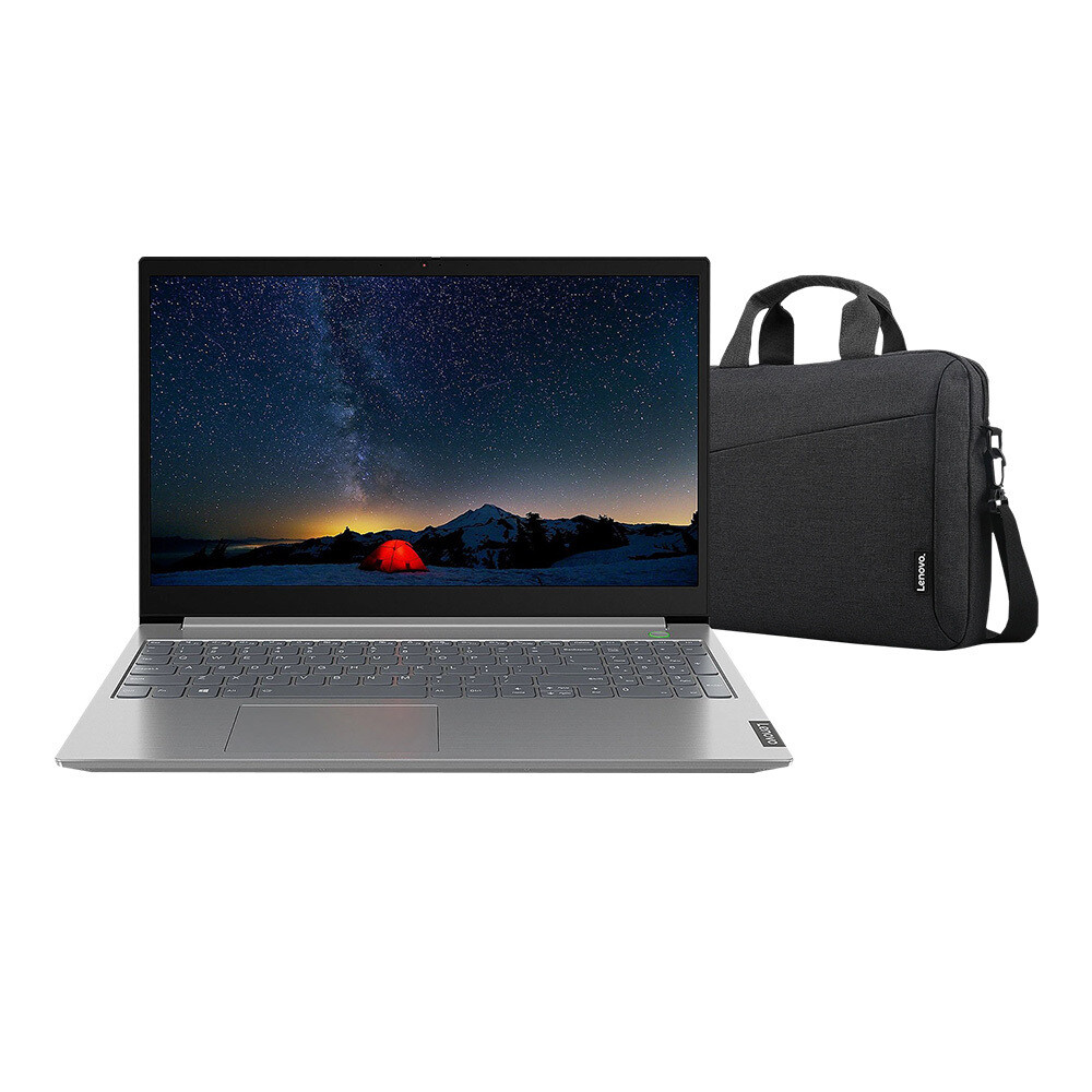 Laptop LENOVO V15, Core i3 10110U, 8GB, 256GB SSD, Intel UHD Graphics, 15.6" FHD LED, bez OS, sivi + Torba T210, crna