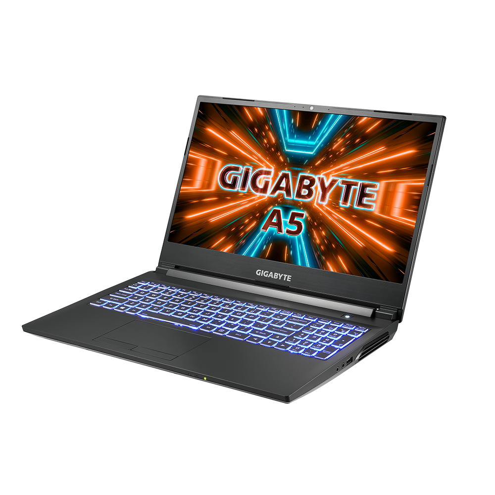 GIGABYTE Notebook A5 K1 15.6in (1920x1080@144Hz) IPS, AMD Ryzen 5 5600H, 16GB (2x8GB) DDR4 3200MHz, 512GB M.2 SSD (1 slot free), NVIDIA GeForce RTX 3060P 140W MGP, AX200 WiFi/BT,  Backlit Keyboard