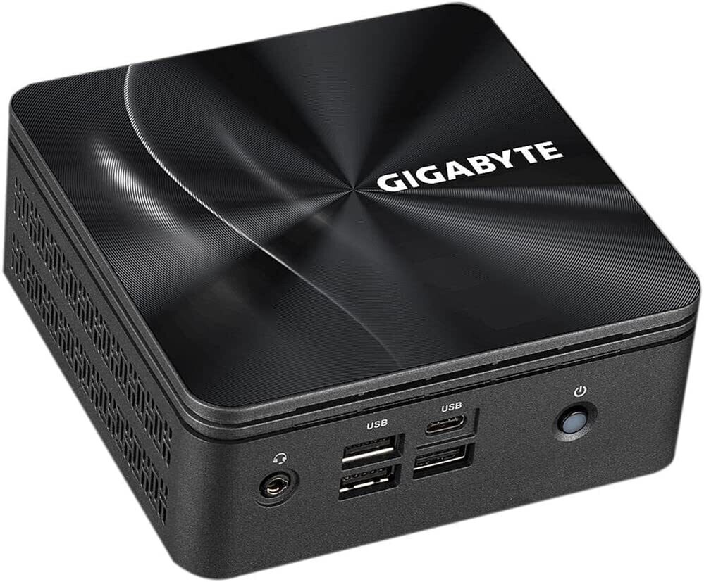 GIGABYTE MiniPC BRIX GB-BRR7H-4800 BK AMD RYZEN R7-4800U, RADEON GPU 1750MHz, 2x DDR4 3200MHz, 1x M.2, 1x SATA3 6Gbps, WiFi, 2.5G LAN, HDMI, mDP, USB