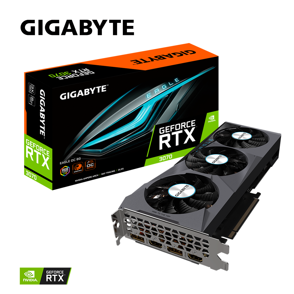 GIGABYTE GeForce RTX 3070 Eagle OC 8G LHR, 8GB GDDR6
