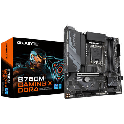 GIGABYTE Mainboard Desktop B760M GAMING X DDR4 (LGA1700, DDR4, mATX)