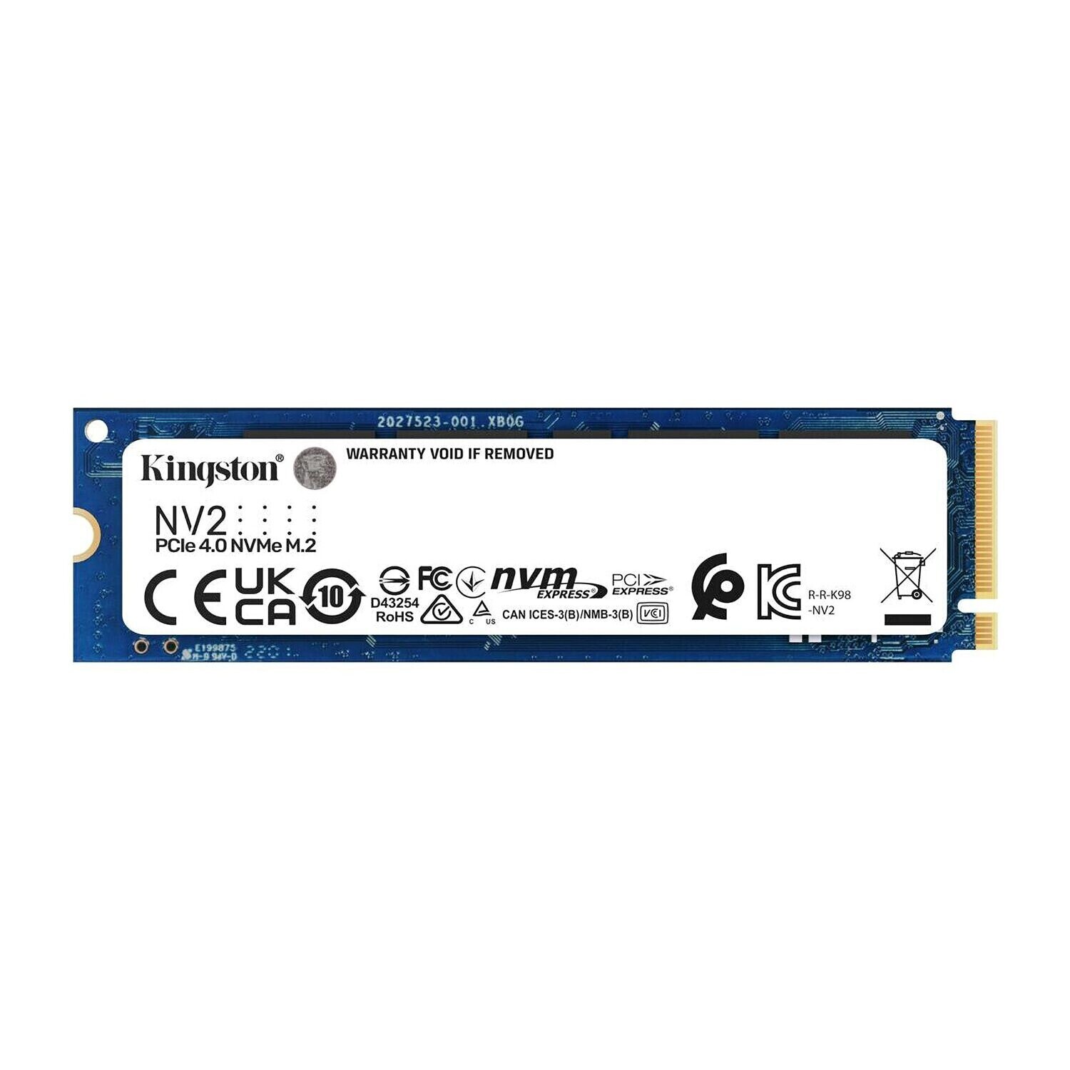 Kingston 500GB NV2 M.2 2280 PCIe 4.0 NVMe SSD, up to 3500/2100MB/s