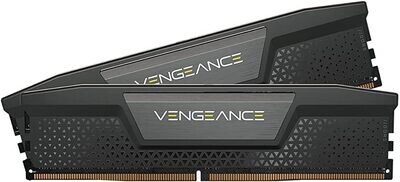 Corsair DDR5, 4800MT/s 32GB 2x16GB DIMM, Unbuffered, 40-40-40-77, Std PMIC, XMP 3.0, VENGEANCE DDR5 Black Heatspreader, Black PCB