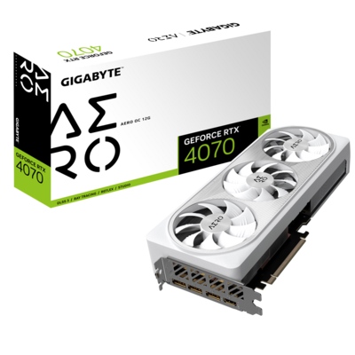 Gigabyte GeForce RTX 4070 Aero OC 12G, 12GB GDDR6X