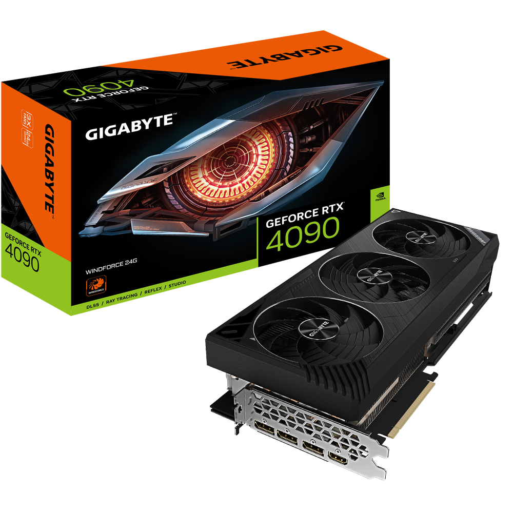 Gigabyte GeForce RTX 4090 WindForce 24G, 24GB GDDR6X