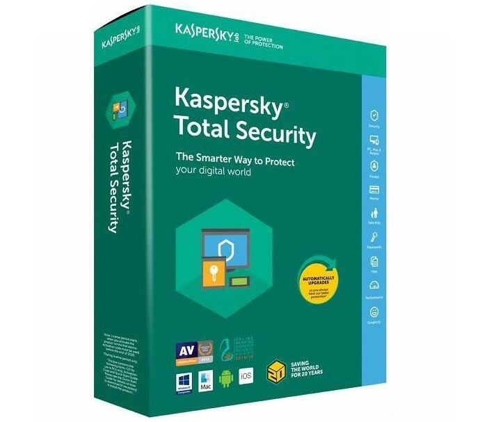 Kaspersky Total Security - 5 uređaja 1 godina