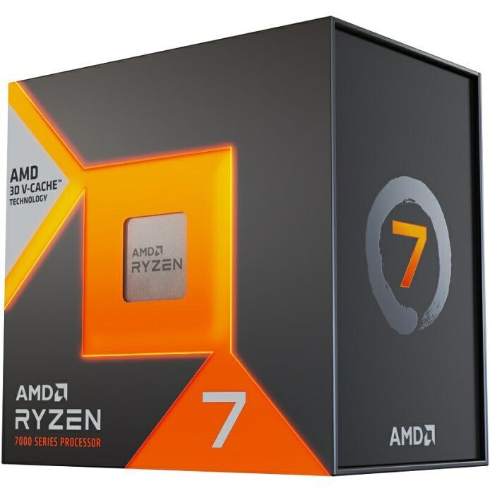 AMD CPU Desktop Ryzen 7 8C/16T 7800X3D (5.0GHz Max, 104MB,120W,AM5) box, with Radeon Graphics