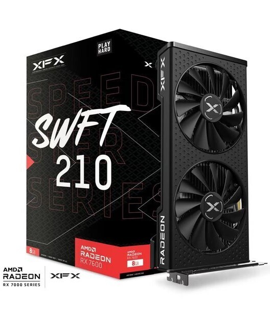 XFX Radeon RX 7600 Speedster SWFT 210 Core, 8GB GDDR6