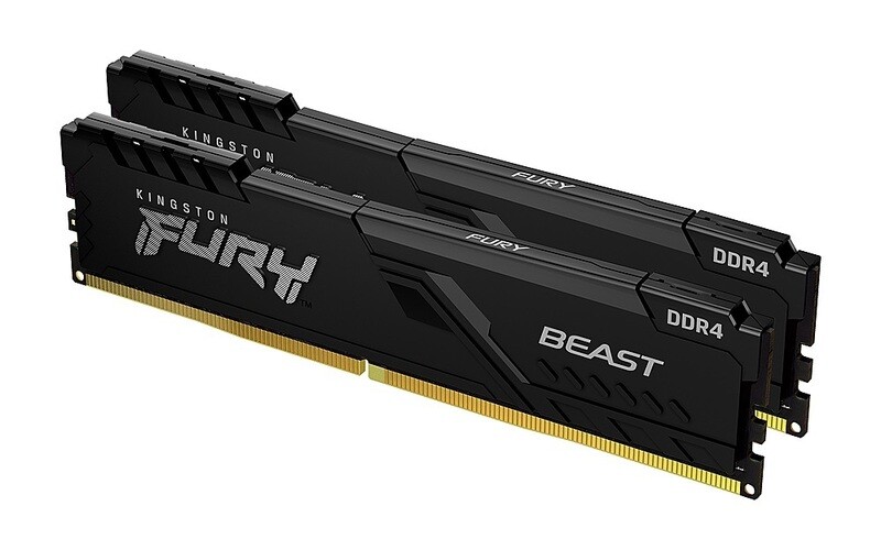 Kingston FURY Beast Black 32GB(2x16GB) 3200MT/s DDR4 CL16 DIMM 1Gx8 XMP