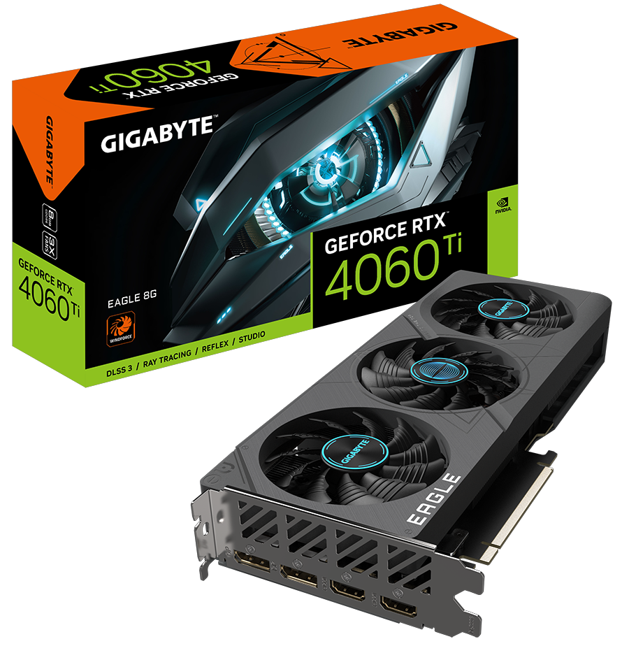 Gigabyte GeForce RTX 4060 Ti Eagle 8G, 8GB GDDR6