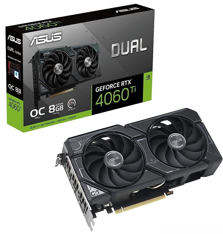 ASUS GeForce RTX 4060 Ti Dual OC O8G, 8GB GDDR6