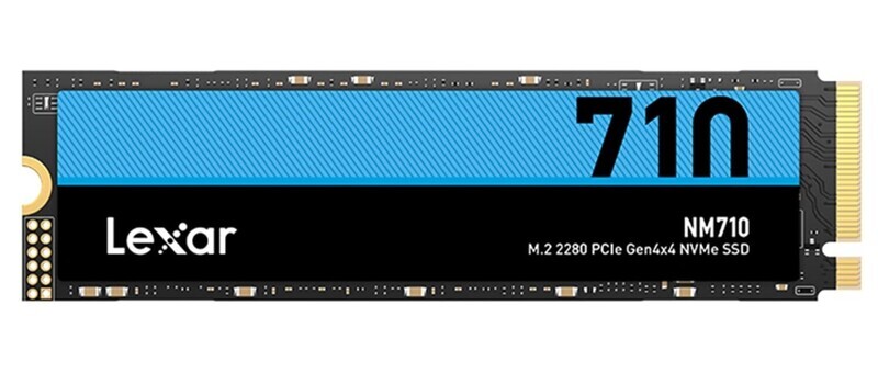 Lexar® 500GB High Speed PCIe Gen 4X4 M.2 NVMe, up to 5000 MB/s read and 2600 MB/s write