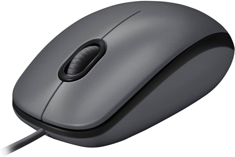 LOGITECH M100 Corded Mouse - BLACK - USB