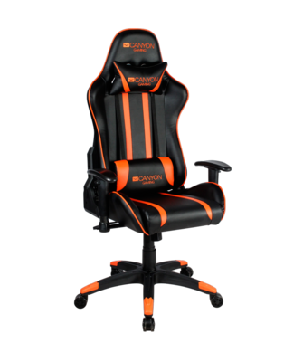 CANYON Fobos GС-3, Gaming chair, black+Orange.