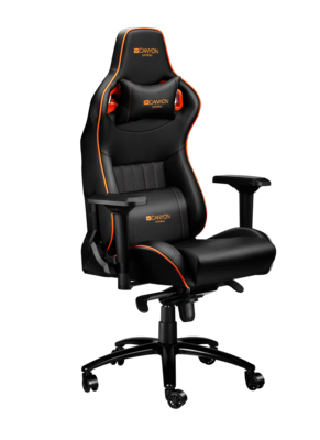 CANYON Corax GС-5, Gaming chair, black+Orange