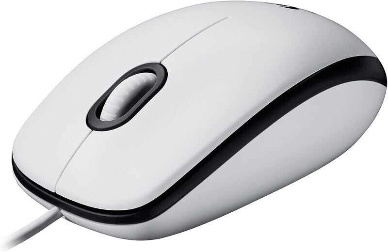 LOGITECH M100 Corded Mouse-WHITE