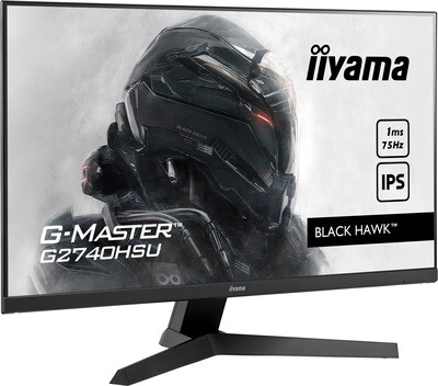 IIYAMA Monitor Gaming Light 27" ETE IPS, G-Master Black Hawk, FreeSync, 1920x1080@75Hz, 250cd/m², HDMI, DisplayPort, 1ms (MPRT), Speakers, USB-HUB (2x2.0), Black